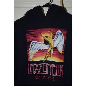 2004 Led Zeppelin Sweatshirt. Black hoodie vintage